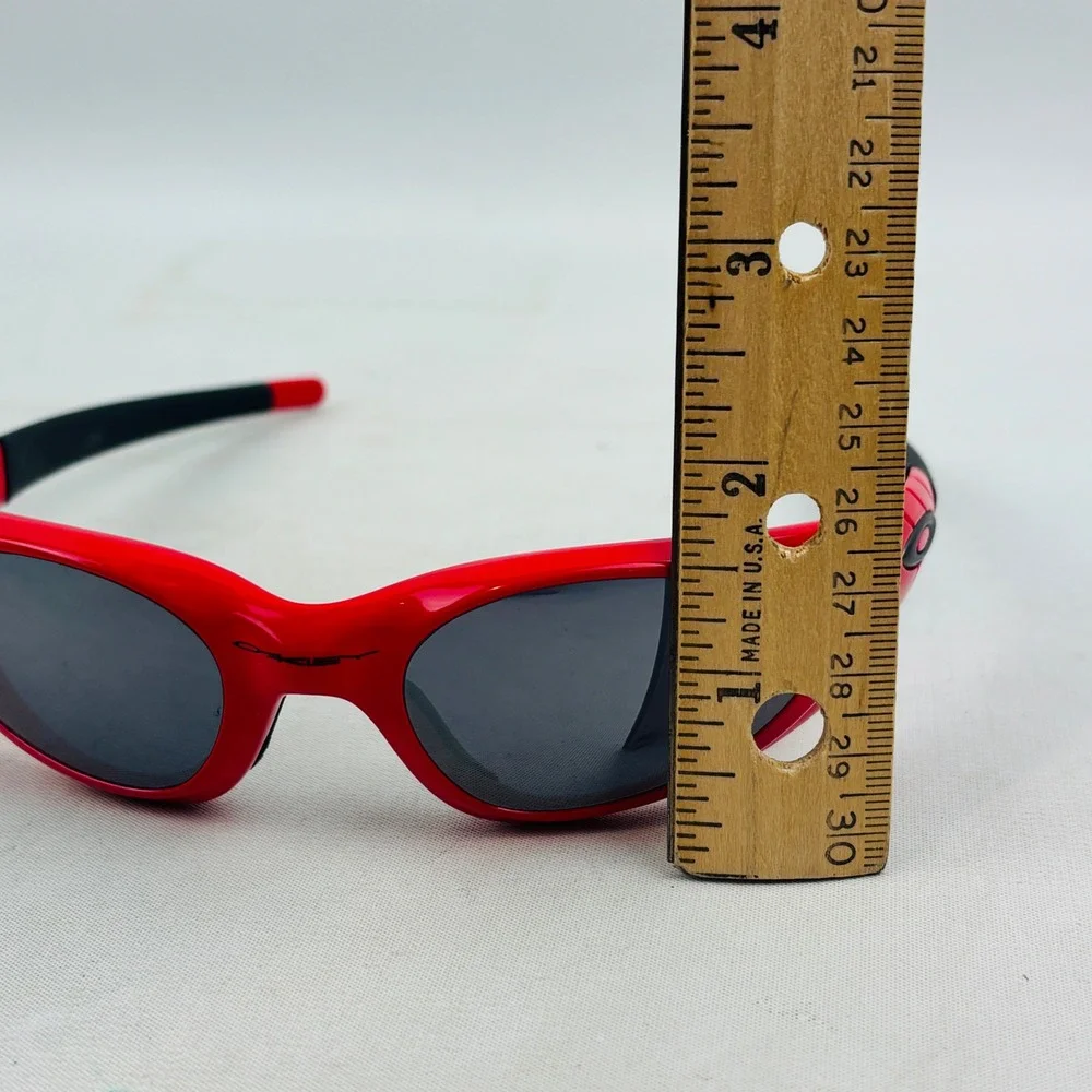Vintage Oakley Eye Jacket 2.0 Cannon Red Sunglasses Plutonite‎ Lenses Pouch USA
